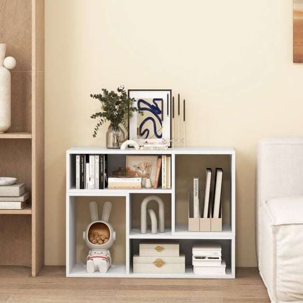 TV Bord, 80x30x40 cm, Hvid/Sort , Star
