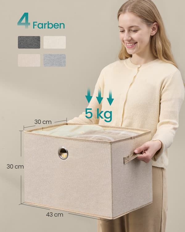 Förvaringsboxar, med Lock, 3 Set, Förvaringsboxar
