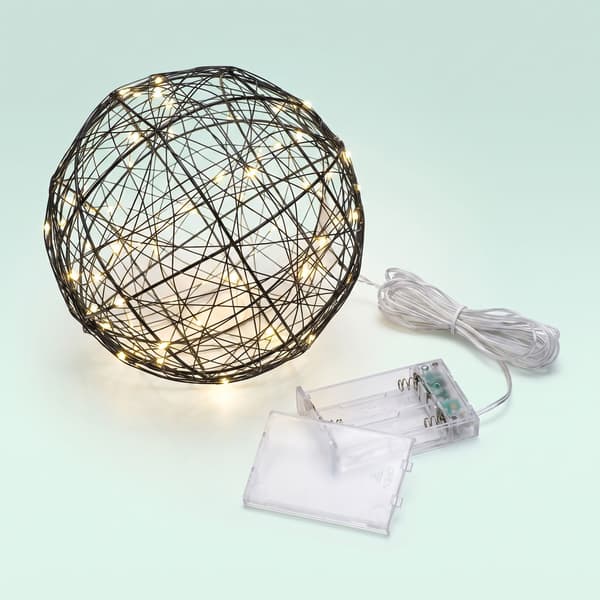 LED-valopallo, 20 cm, metalli, Kodustaar