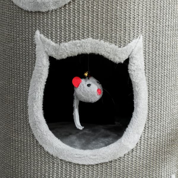 Kattklösfat, 38x96 cm, Grå, Polyester