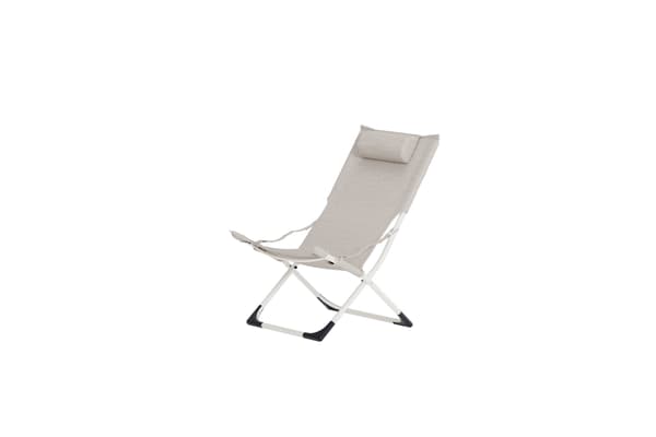 Lounge stol Seville beige, sammenklappelig