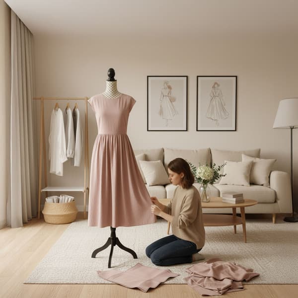 Mannequin 130x41x34 cm Beige Sort, Kodustaar