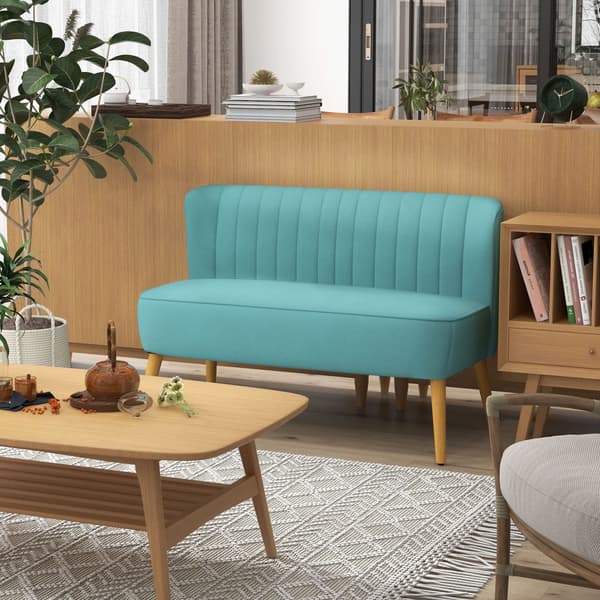 Sofa, 117x56,5x77 cm, Grøn, træ
