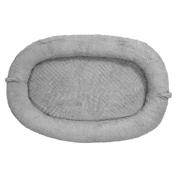 Hundbädd för människa, 174x118x24 cm, mörkgrå, memory foam