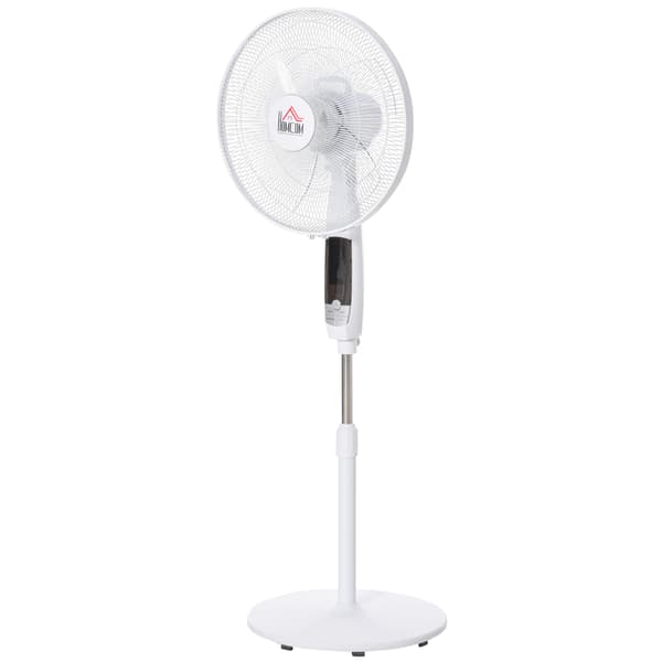 Gulvventilator, 45x42x118-138 cm, Hvid