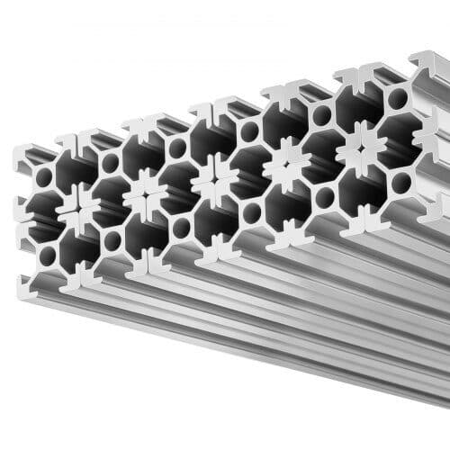 Aluminiumprofiler 12 st 2000 mm T-spår 2020 Silver