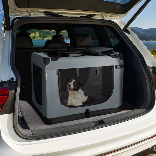 Hundetransportkasse Lassie XL foldbar mørkegrå