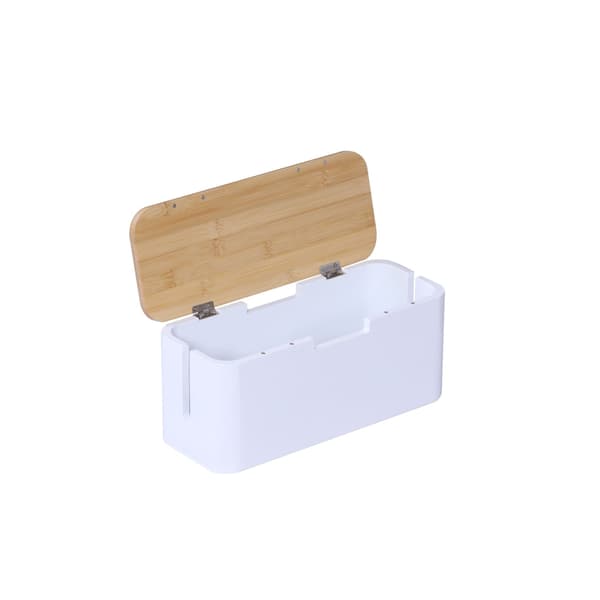 Kabelbox, 40x16x14 cm, Vit, Kodustaar