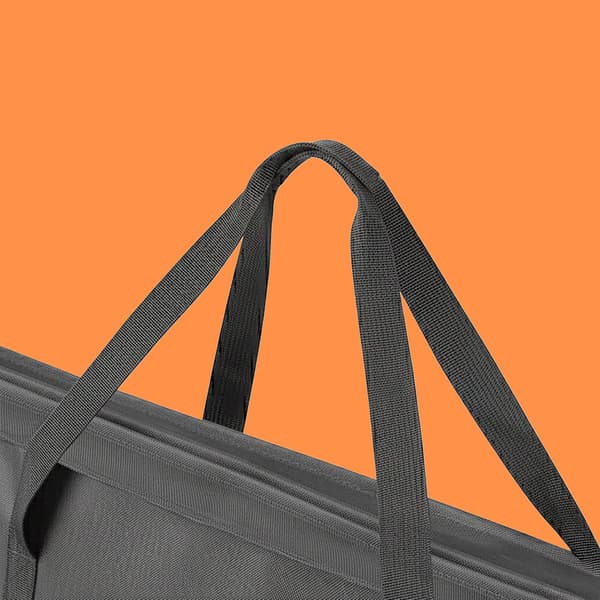 Presentpapperförvaringslåda, 34x82x13 cm, Grå, Polyester, Kodustaar
