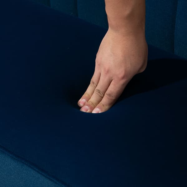 Sofa, 117x56,5x77 cm, Blå, Træ