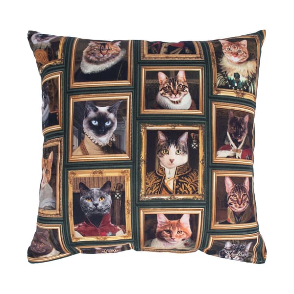 Kudde HOLLY 45x45 cm katter i ram bomull
