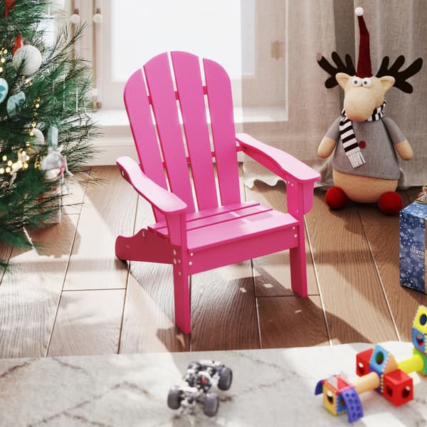Børne Adirondack-stol 53,3x52,1x63,5 cm pink