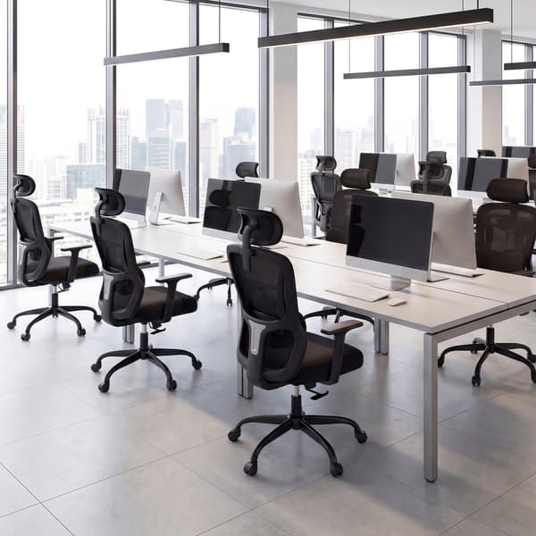 Kontorstol 71x72x125 cm Sort, ergonomisk , Star