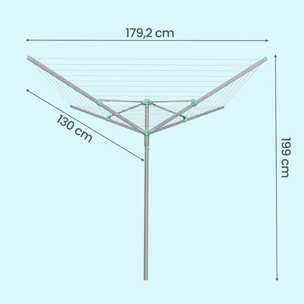 Rotationsvasketørrer 179,2x179,2x199 cm Sølv Stål