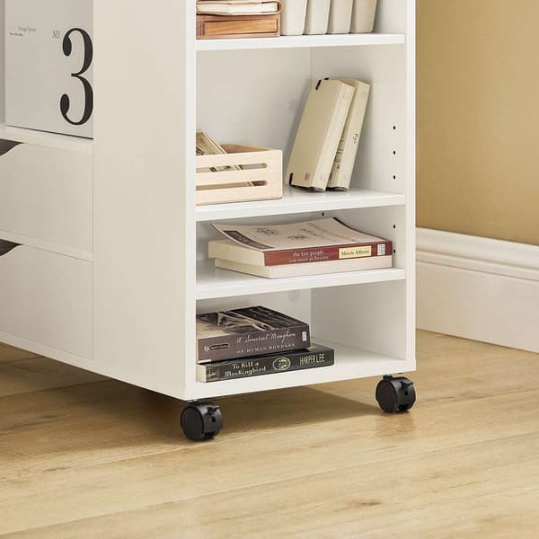 Printerstativ, FBT129-W, 60x35x71 cm, Hvid