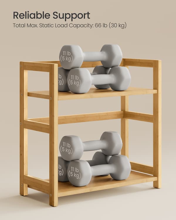 Maustehylly 41x18,6x41 cm Beige Bambu