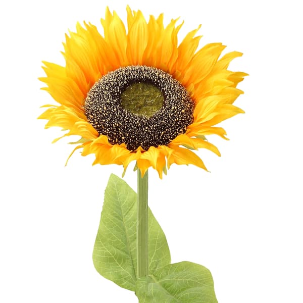 Konstgjord blomma 78 cm gul plast