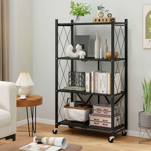 Opbevaringsstativ, 71x34x126 cm, Sort , Star