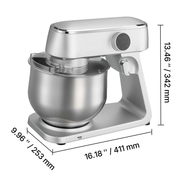 Standmixer, 7.4 L, 41.1x25.3x34.2 cm, Sølv, Skål i rustfrit stål