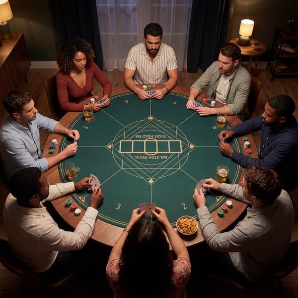 Pyöreä pokerimatto Ø120 cm vihreä