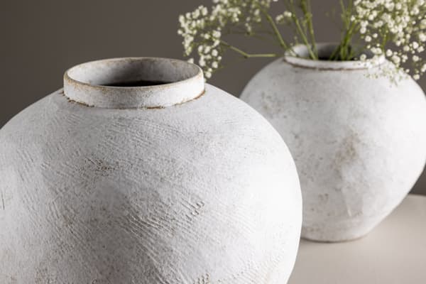 Vase, 13x28x29 cm, Beige, keramik