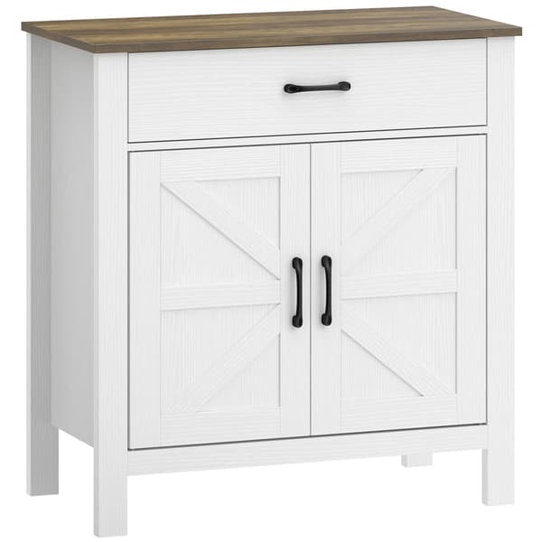 Sideboard 77x39,3x81,5 cm Vit trä