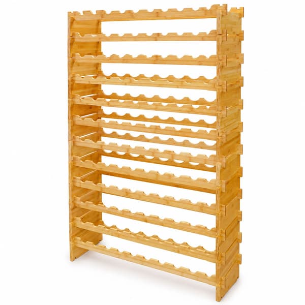 Stabelbar vinholder, bambus, Kodustaar
