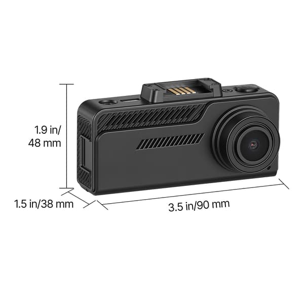 Dashkamera fram och bak 4K+1080P 90x38x48 mm ABS