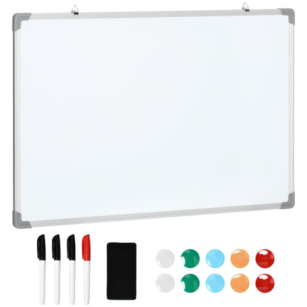 Whiteboard 90x1,8x60 cm Vit, aluminiumram