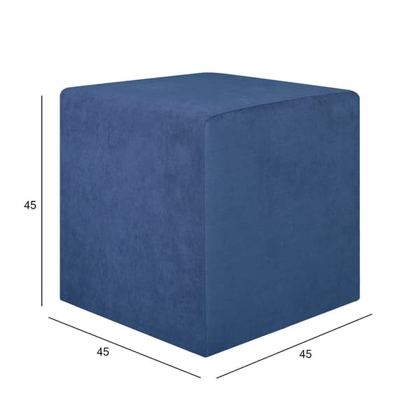 Puff 45x45x45 cm blå – 45x45xH45cm