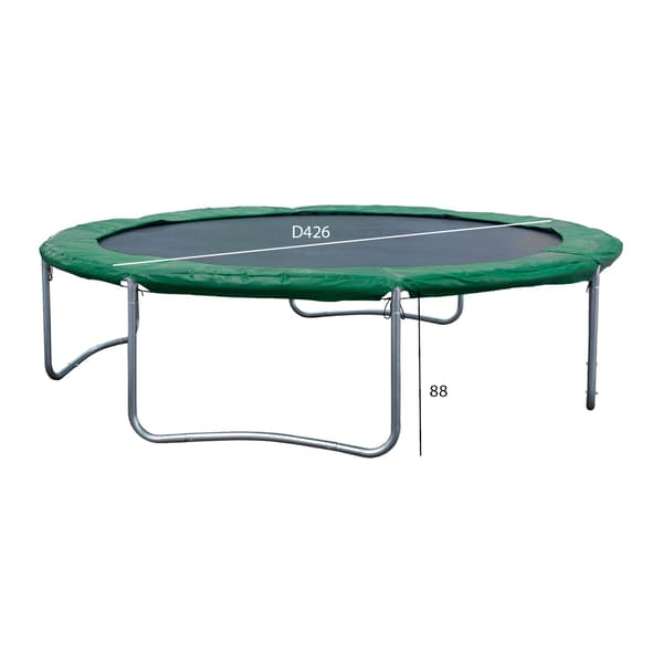 Trampolin 426 cm Grön Stål