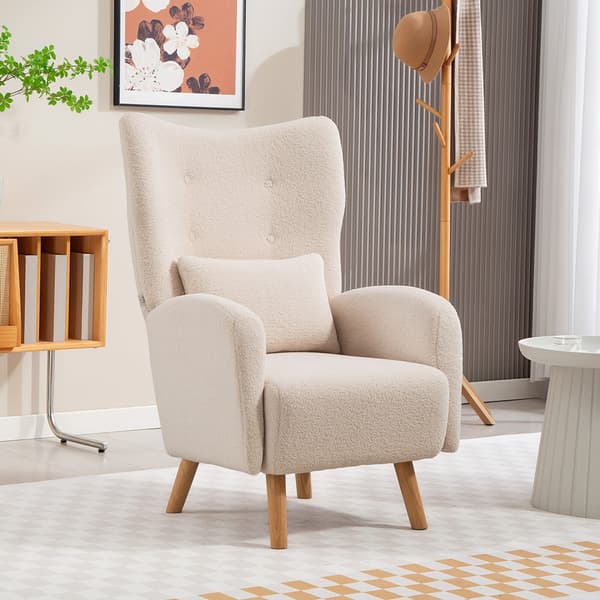 Accentstol 77x72x106 cm beige