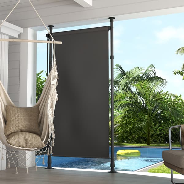 Vertikal Markis, 120x220-310 cm, Mörkgrå