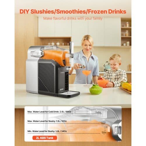 Slushiemaskin 2L 169x431x408 mm vit