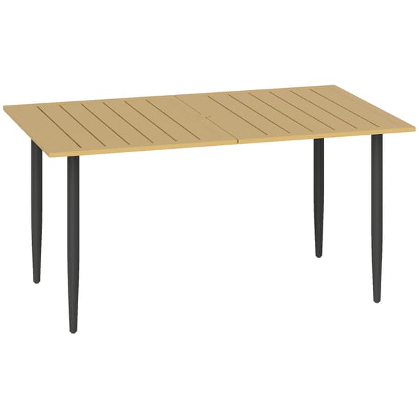 Havbord 150x90x73 cm Brun Stål