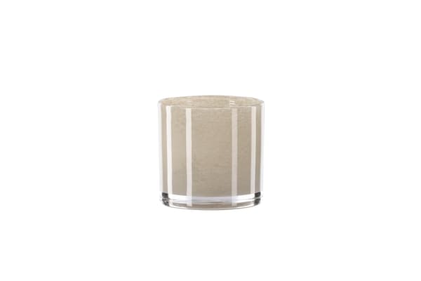 Lanterne Glora 10x10 cm Beige Glas