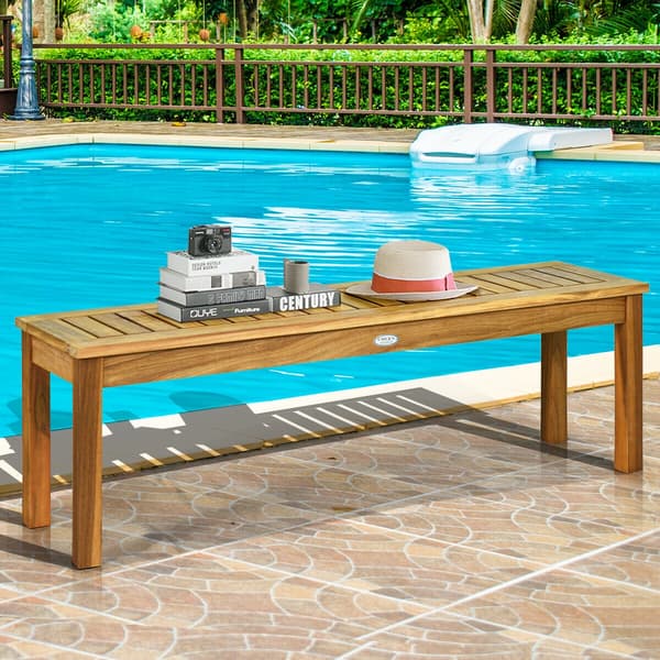 Utomhusmatbänk, 132×34×44 cm, Teak , Star