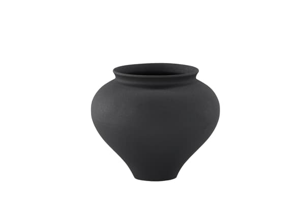 Vase Rellis 11x18x18 cm Sort