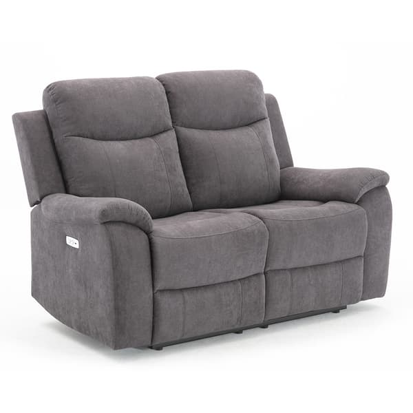 Fåtöljsoffa MILO 155x96x103 cm Grå tyg