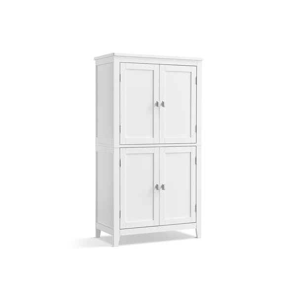 Badeværelsesgulvskab 60x30x110 cm Hvid MDF