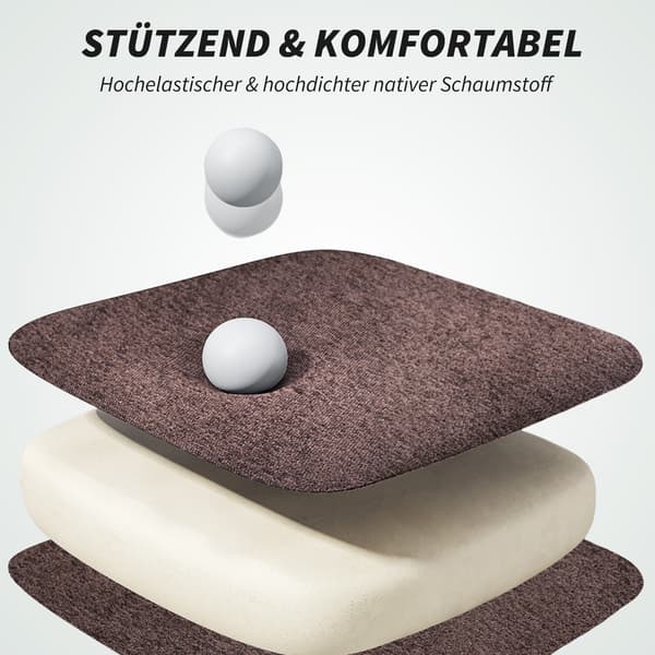 Kontorstol, Justerbart ryglæn, 80x77x108-116 cm, Brun, Stål