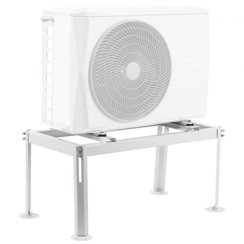 Mini Split Golvstativ, 85x43x40 cm, Vit, Justerbar Stål