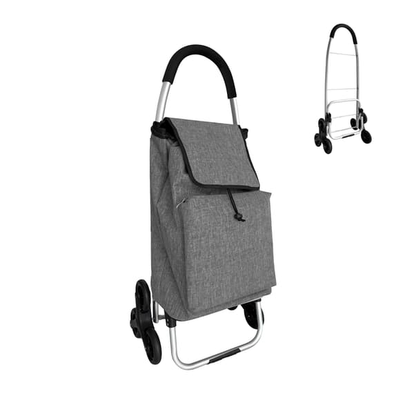 Ostoskärry 101x48x38 cm musta, Kodustaar