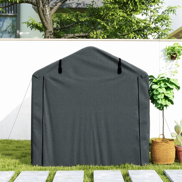 Garage telt 220x157x165 cm mørkegrå