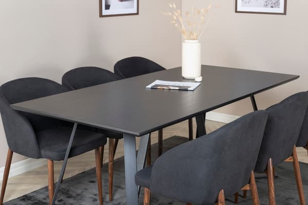Spisebord og stol sæt Marina sort