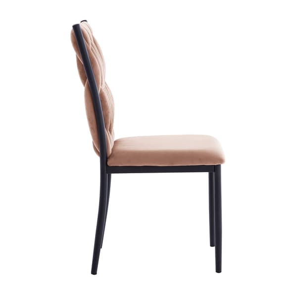 Stol EMORY 47x59x93 cm Rosa Sammet