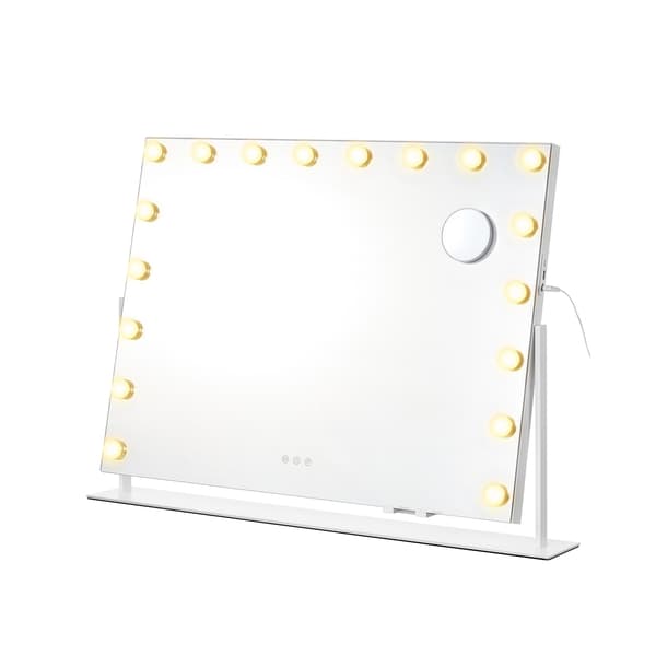 Meikkipeili 80x60 cm Valkoinen LED-valaistus
