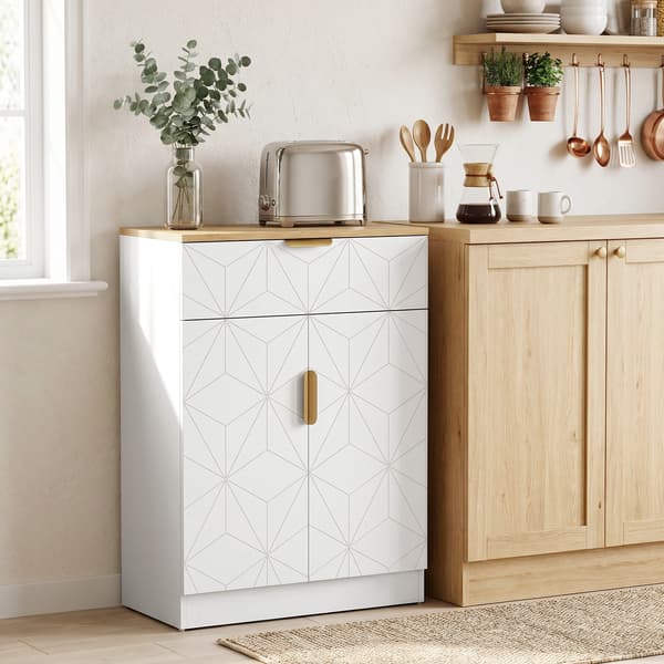Skænk 60x32x82 cm hvid , Star