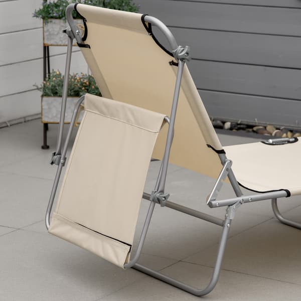 Solstol, 187x58x36 cm, Beige