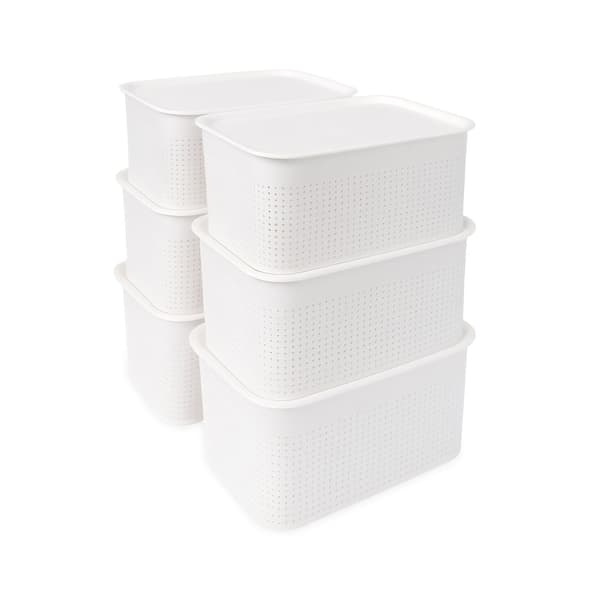 Förvaringslåda Set Set om 6 Plastförvaring, Kodustaar